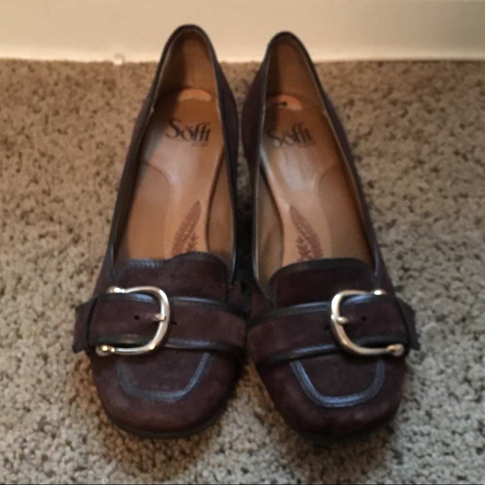 Brand New Size 7 Sofft Brown Wedges